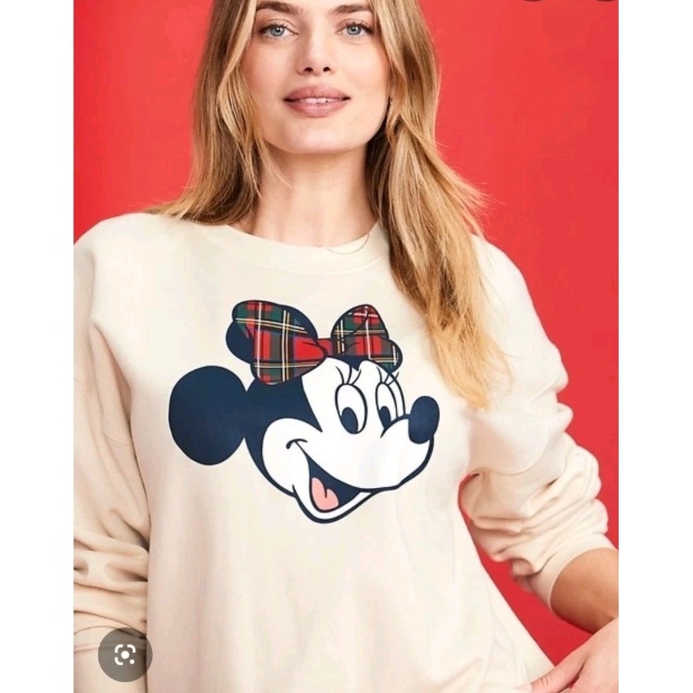 NWT Old Navy x Disney Womens SoComfy Oversized Minnie Mouse Sweatshirt Sz M Tall